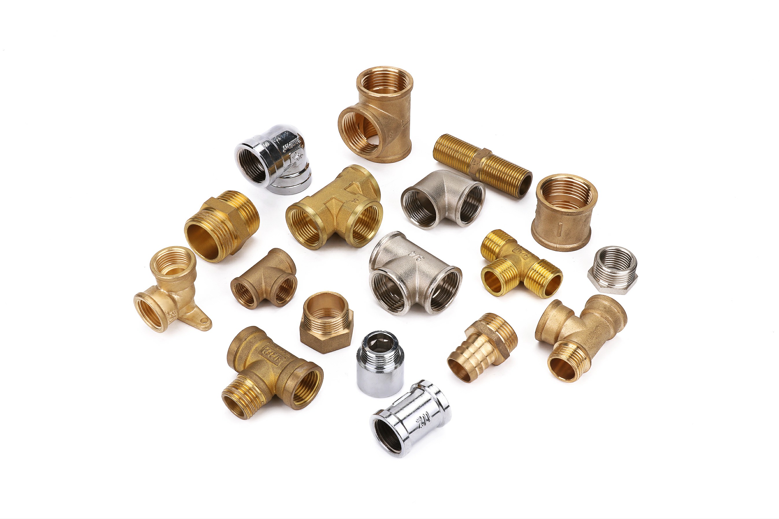 浙江亿帆管道｜管路转换全靠它！亿帆加厚黄铜螺纹管件，适配多管材接驳